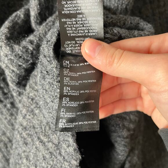 Kuhl Sienna Sweater Chunky Knit Heavyweight Roomy Fit Gray Hiking Gorpcore - Picture 8 of 8